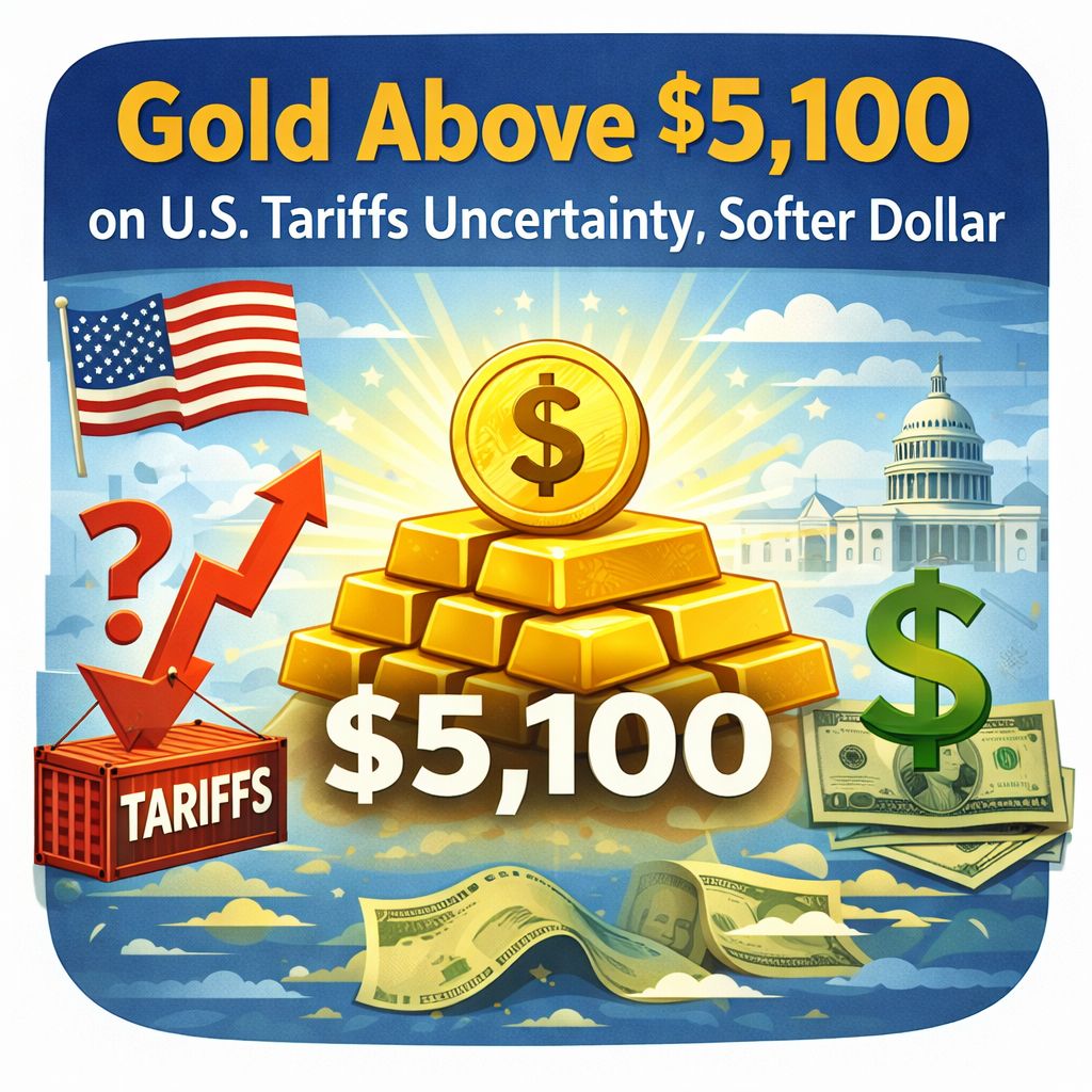 Analisis Emas Tembus $5100, Tarif Trump & Lesunya Dolar Jadi Pemicu - Data Pasar 2026-02-23